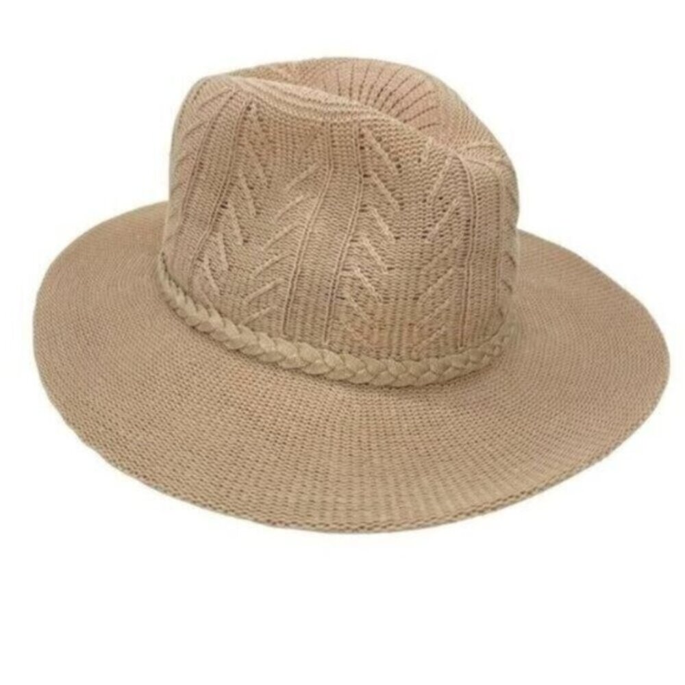 INC International Concepts Chevron Panama Fedora Hat Granola Girl